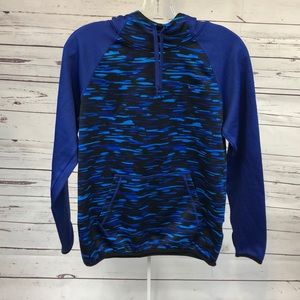 Nike Blue Camouflage Hoodie Size Small
